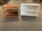 Lot of two miscellaneous wood shelves.