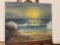 Oil on Canvas Seascape Sunset by artist Mildenberger