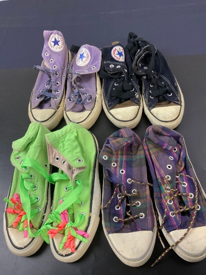 4 pairs of Vintage Converse Shoes