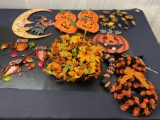 Sheet Metal Halloween/Fall Decorations, Pumpkins, Cat, Fall Wreath, and Witch moon