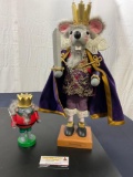 Large Wooden Numbered Limited Edition Mouse King Nutcracker + Smaller Mouse Nutcracker