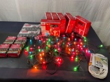Strings of Christmas Lights, C9 and other vintage style bulbs