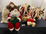 8 Santa Claus Figure Decorations