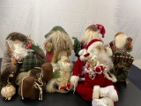 6 Assorted Santa Claus Figures