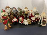 15 Assorted Santa Figures of varying styles