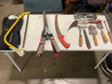 Lot of miscellaneous tools with toll belt and bucket.