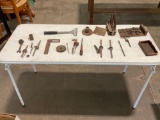 Lot of miscellaneous Tools bits and tap and die parts.