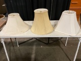 Lot of miscellaneous lamp shades.
