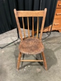 Vintage wood chair.