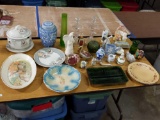 Large Lot of Miscellaneous China, glassware, porcelain, etc