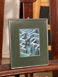 Framed piece from New Yorker Magazine titled Maze