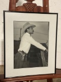 Framed Photograph of a Cowboy