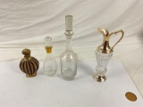 Collection of vintage decanter, 4ct