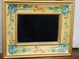 Hand Painted framed mirror