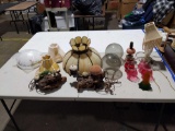Large Lot of Lamps, shades, accessories. See pics