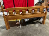 Wood headboard for king bed.