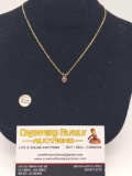 South American Garnet Pendant Necklace