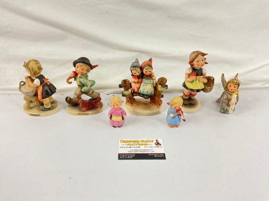 Small lot of Antique and Vintage HUMMEL figurines, 7ct