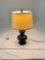 Pottery Barn Ceramic Lamp with original shade, tested and working