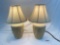 Pair of Beautiful Ornate Ceramic Table Lamps, Tested and Working