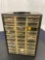 Vintage 30-drawer Small tool chest with a variety of items included