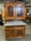 Beautiful Antique marble top sideboard cabinet.