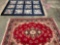 Lot of two area floor rugs one from Karastan.