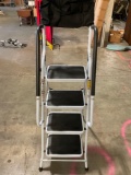 Simplestep step ladder with foam handles and tool belt.