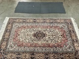 Lot of two Authentic vintage area rugs and hallway rug.