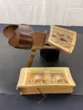 Antique Victorian Perfecscope Stereo Photo Viewer with 46 Stereo pictures