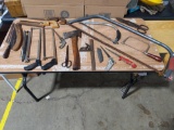 Lot of Miscellaneous Saws, Hatchet, Cutting instruments