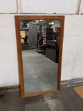 Large rectangular Wood frame mirror