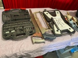 Lot of miscellaneous Tools and Electric stapler's and drill.