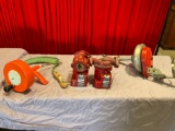 Set of two Bell & Gossett little red Booster Pumps with miscellaneous tools.