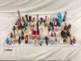Huge lot of shoe figurines made from multiple types of material, 75pcs
