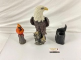 Collection of porcelain/ceramic bird figures, 3pcs