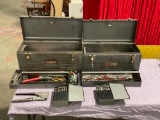 Lot of Vintage CRAFTSMAN Tool boxes and miscellaneous tools