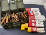 Massive Lot of Molds for bullet casing, 3 Ammo cans,