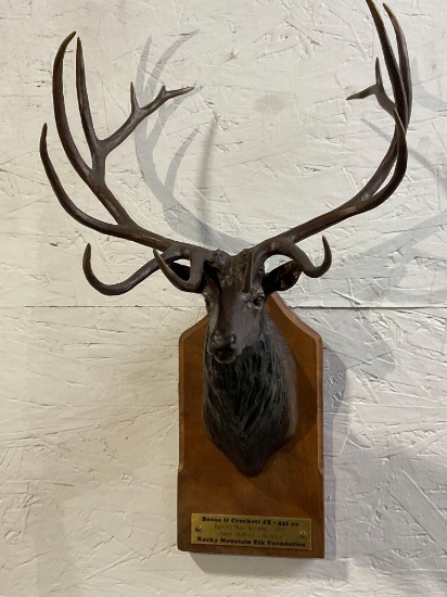 Impressive Elk Bronze Sculpture by JAMES STAFFORD Wall hanging