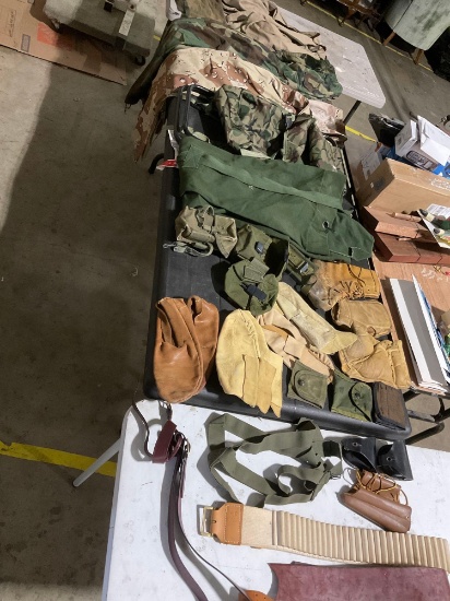 Large Lot of Miscellaneous Army / Outdoor Sports Gear