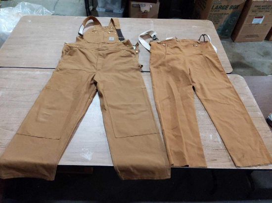 Carhartt Bib Overalls and Cotton Pants w/suspenders