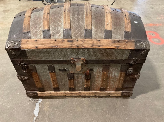 Antique American Domed Trunk.