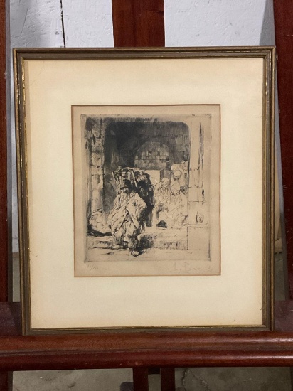 Limited Edition Signed / Numbered Vintage etching signed by artist