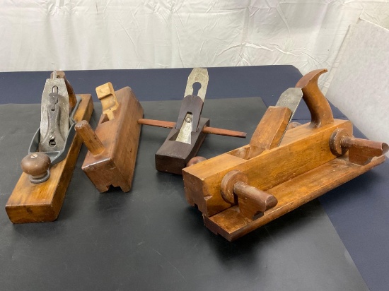 4 Vintage/Antique Woodworking Tools, Various Planes