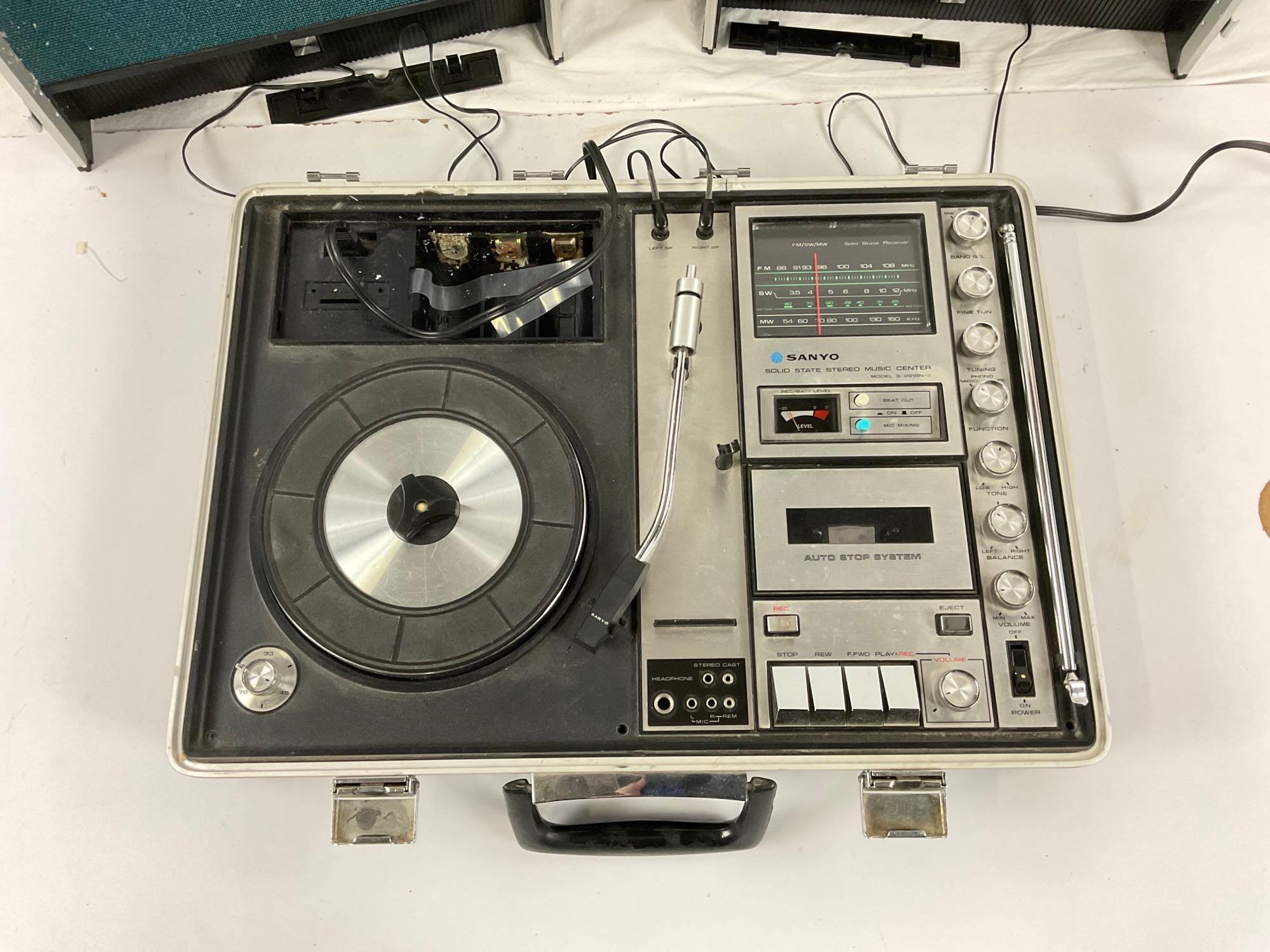 三洋電機 G-2615N-2 ソリッドステートミュージックセンター　＊S10 Vintage SANYO G-2615N-2 Solid State Stereo Music | Proxibid