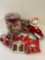 Large collection of Coca Cola related cards, truck & bottle opener + Xmas Pez dispensers