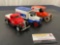 Trio of Limited Edition Die Cast Banks, LC 1937 Chevy, ERTL 1931 Hawkeye, LC 1916 Studebaker