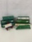 Selection of 6 vintage HO scale train cars & engine cover incl. Tropicana, Rhode Island etc