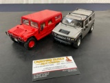 Duo of HUMMER Model Cars by MAISTO Scale 1/27