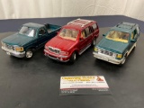Vintage Trio Models, MAISTO Ford Explorer, Ford F-150, and a Lincoln Navigator by MotorMax